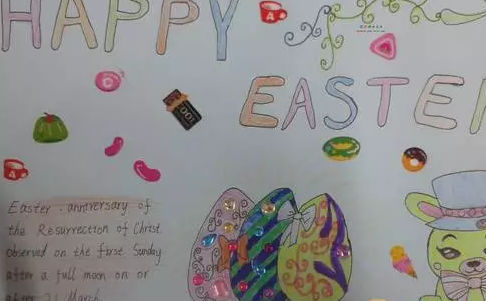 2020復活節手抄報圖片大全 簡單的復活節手抄報模板