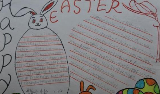 2020復活節手抄報圖片大全 簡單的復活節手抄報模板