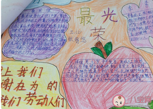 2020小學生五一勞動節有意義的手抄報圖片 2020小學生勞動節簡單手抄板模板大全