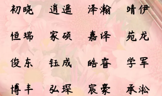 有哪些讓人感到驚艷的名字 2020令人驚艷的名字大全