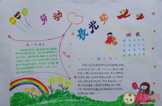 2020五一勞動最光榮的手抄報圖片大全 五一贊美勞動節(jié)的手抄報模板合集