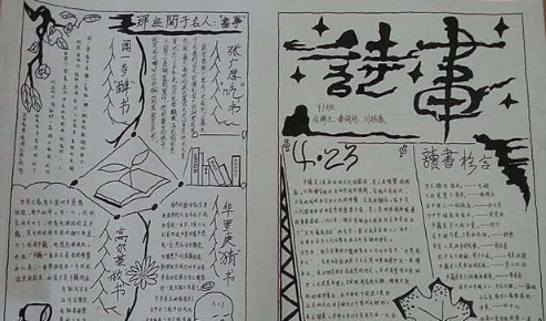 2020世界讀書日手抄報(bào)圖片大全 2020世界讀書日手抄報(bào)模板文案內(nèi)容