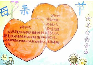 2020小學生母親節手抄報簡單漂亮 2020小學生母親節手抄報圖片模板大全