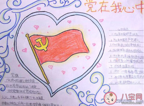 2020歡慶建黨99周年的手抄報圖片內容大全 2020紀念建黨99周年有意義的手抄報素材