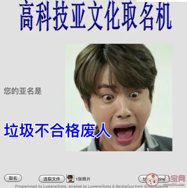 高科技亞文化取名機是什么意思 高科技亞文化取名機網址怎么弄