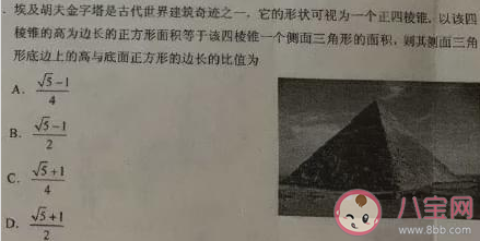2020高考金字塔答案是什么 高考數學金字塔答案解析