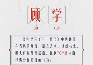 顧佳顧學的梗是什么意思 顧學梗的有什么含義
