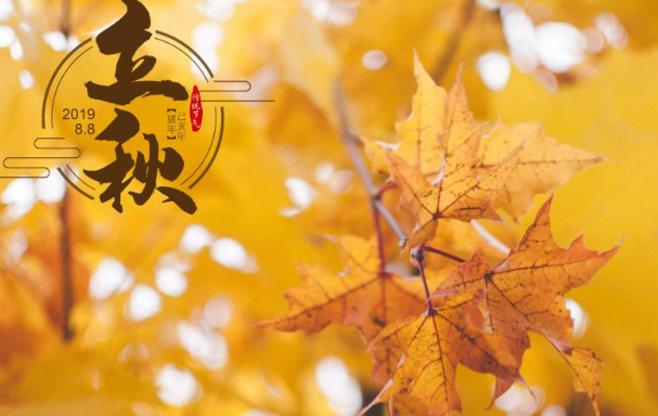 立秋早安的唯美短句帶圖2020 立秋早安心語唯美圖片說說2020
