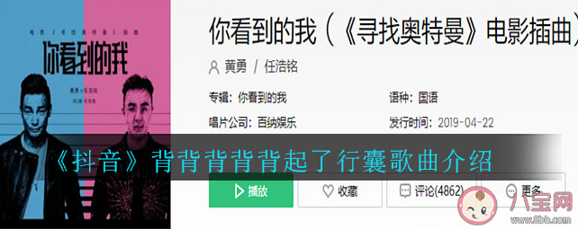 抖音背背背背背起了行囊是什么歌 《你看到的我》完整版歌詞分享