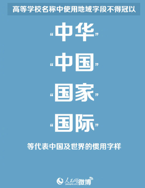 高校命名哪些詞不能用 高校命名最新規范