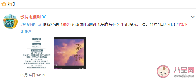 《撒野》小說(shuō)要改編電視劇是真的嗎 《撒野》是耽美小說(shuō)嗎