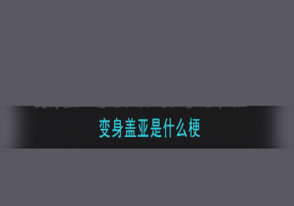 變身蓋亞是什么意思什么梗 變身蓋亞梗出處來源是哪里