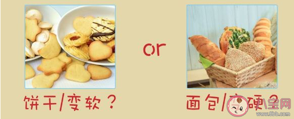 打開擱置一段時間后餅干會變軟面包會變硬原因是什么 面包和餅干成分有什么不同