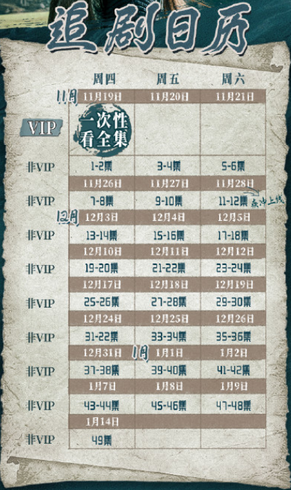 《狼殿下》追劇日歷 非會員更新時間表