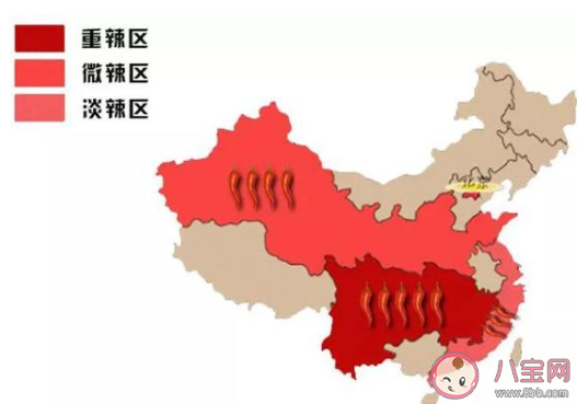 中國辣味偏好地圖來了 全國各地哪些地方愛吃辣