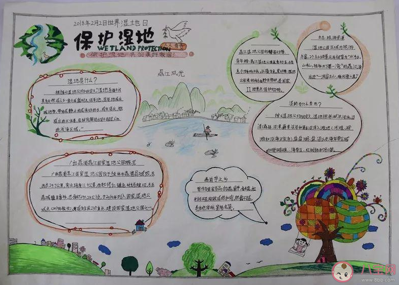 2021世界濕地日手抄報圖片內(nèi)容 2021世界濕地日手抄報文字素材