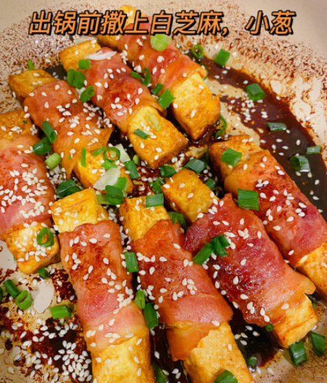 照燒培根豆腐卷怎么做 豆腐好吃簡單的做法食譜