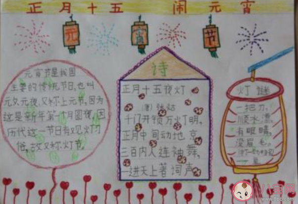 2021元宵節(jié)手抄報圖片文字內(nèi)容 2021元宵節(jié)手抄報好看模板圖片