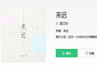 我這一次終究還是來得太遲是什么歌 《來遲》完整版歌詞在線聽歌