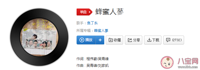 魚丁糸新歌《蜂蜜人蔘》歌詞是什么 《蜂蜜人蔘》完整版歌詞在線試聽