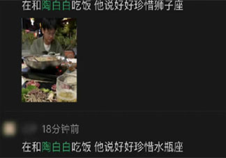 在和陶白白吃飯是什么梗 在和陶白白吃飯為什么火了