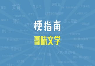 哥味文學(xué)是什么梗 哥味文學(xué)梗的出處是什么