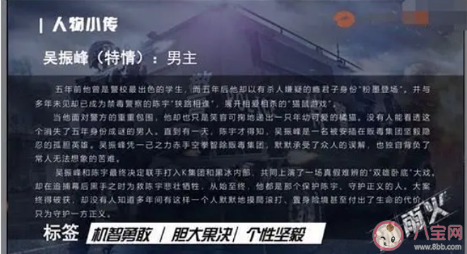 《冰雨火》吳振峰是臥底嗎 吳振峰結局是什么