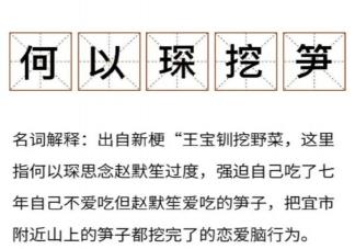何以琛挖筍是什么意思什么梗 何以琛挖筍梗的出處是什么