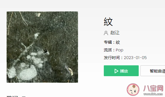 趙讓新歌《紋》歌詞是什么 《紋》完整版歌詞在線聽(tīng)歌