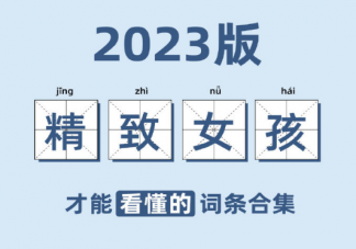 2023版精致女孩才能看懂的詞條合集 做一個精致的女孩有多難