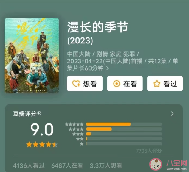 《漫長的季節》開播評分高達9.1 《漫長的季節》好看嗎