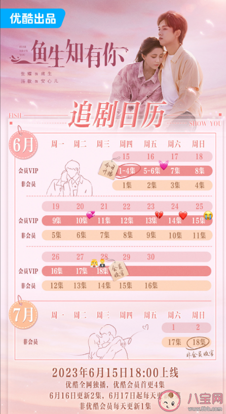 《魚生只有你》追劇日歷 《魚生只有你》人物關系圖