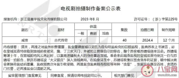 《咸雪》原著小說是什么 《咸雪》劇情講的什么